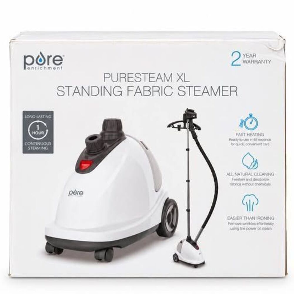 Pure Enrichment PureSteam XL Standing Fabric Garment Steamer 1500W NEW